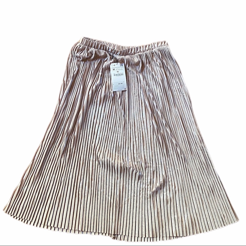 Zara pleated midi skirt